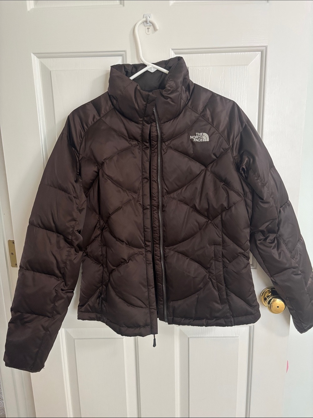 The North Face Women's Dark Brown Quilted Puffer Coat